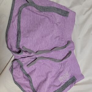 Justice Purple and Gray Lounge Shorts